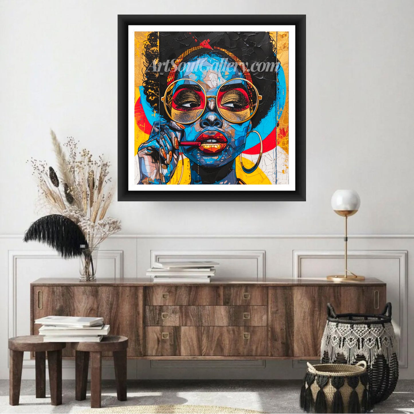 Black Woman Abstract Wall Poster 2